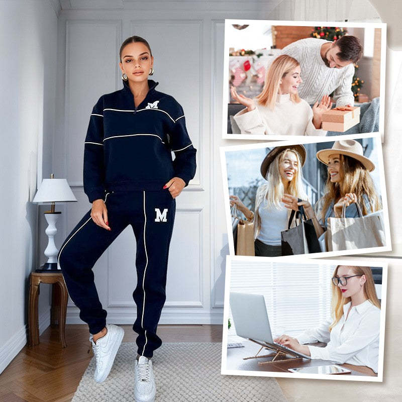 Womens 2 Piece Outfits Lounge Hoodless Pullover Sweatshirt Sweatsuit