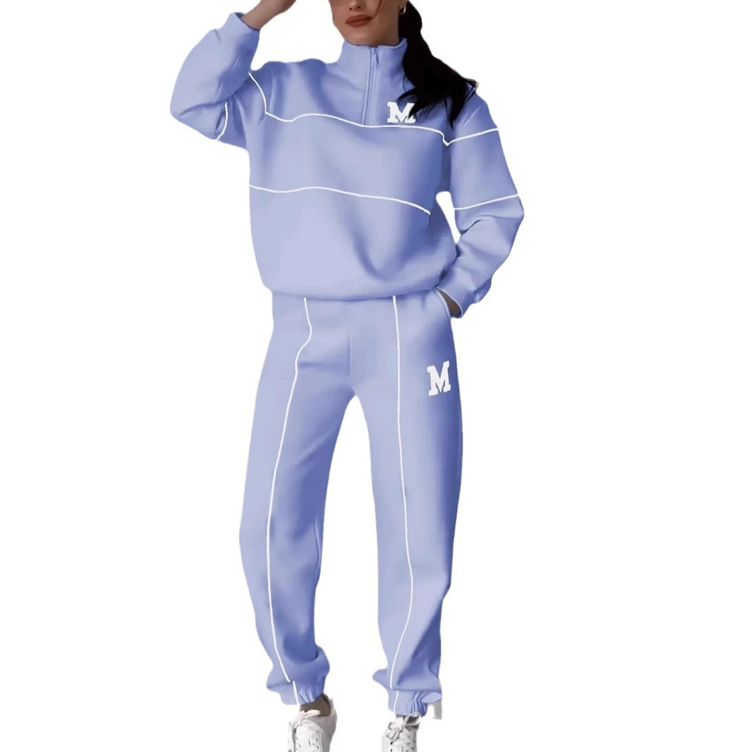 Womens 2 Piece Outfits Lounge Hoodless Pullover Sweatshirt Sweatsuit