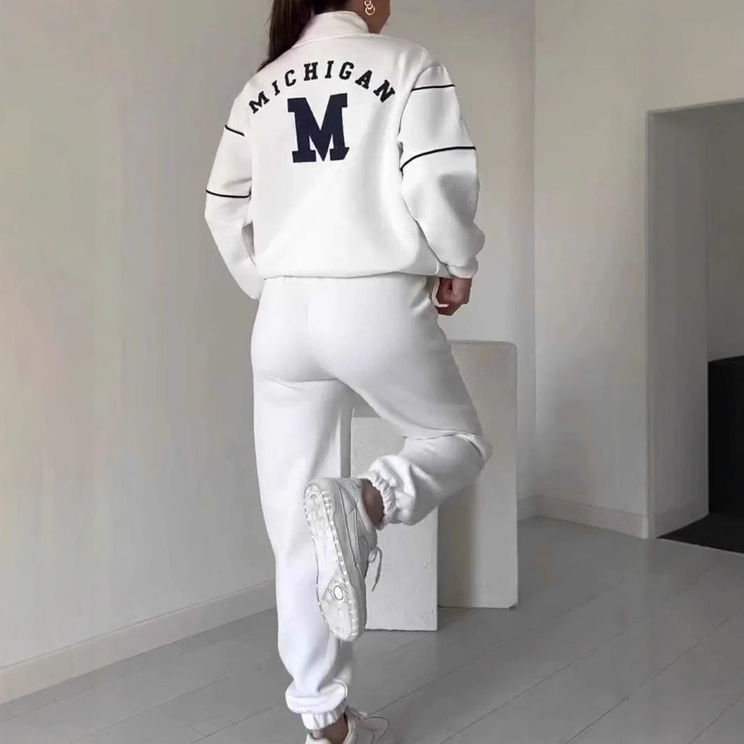 Womens 2 Piece Outfits Lounge Hoodless Pullover Sweatshirt Sweatsuit
