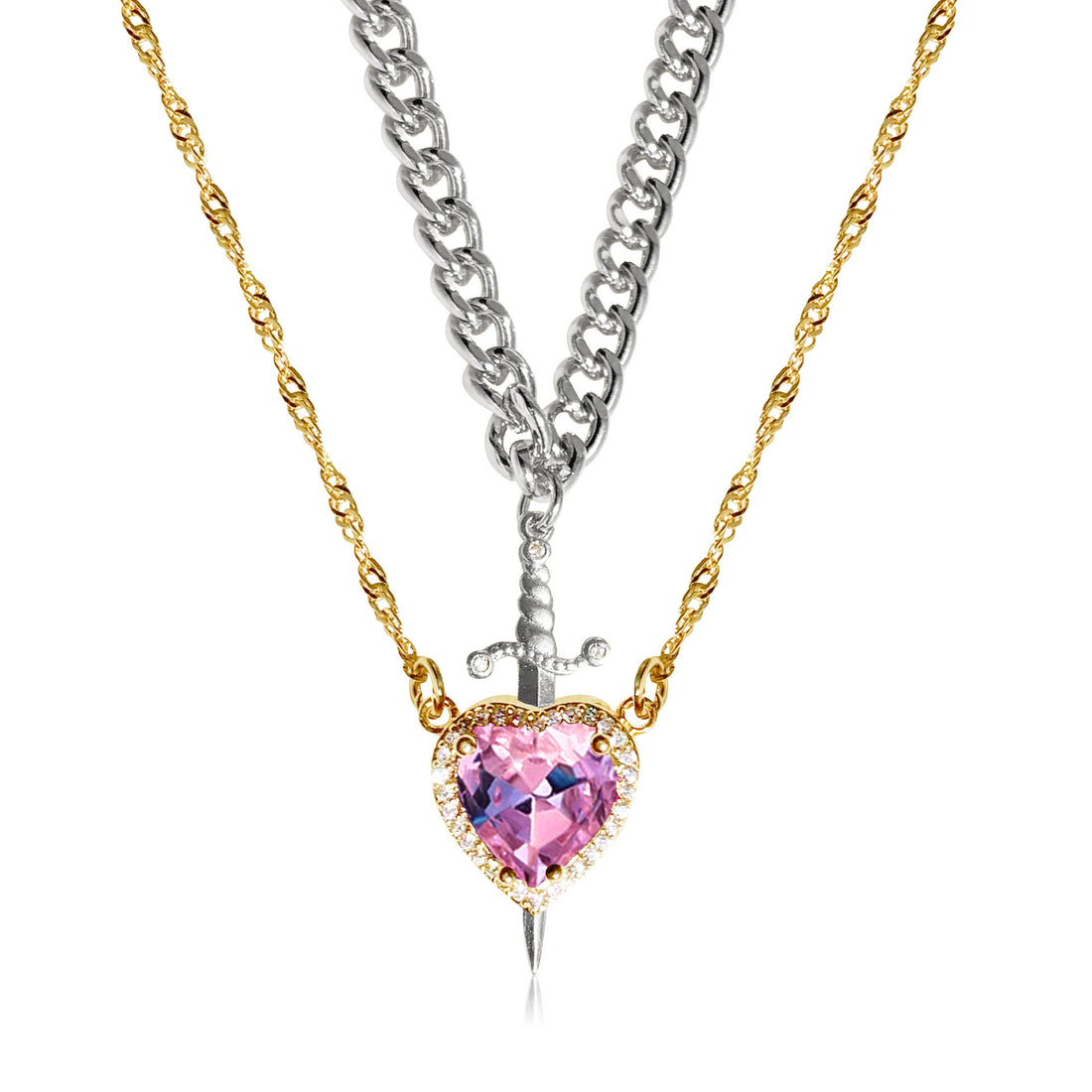 Gothic Punk One Arrow Through The Heart Creative Two Color