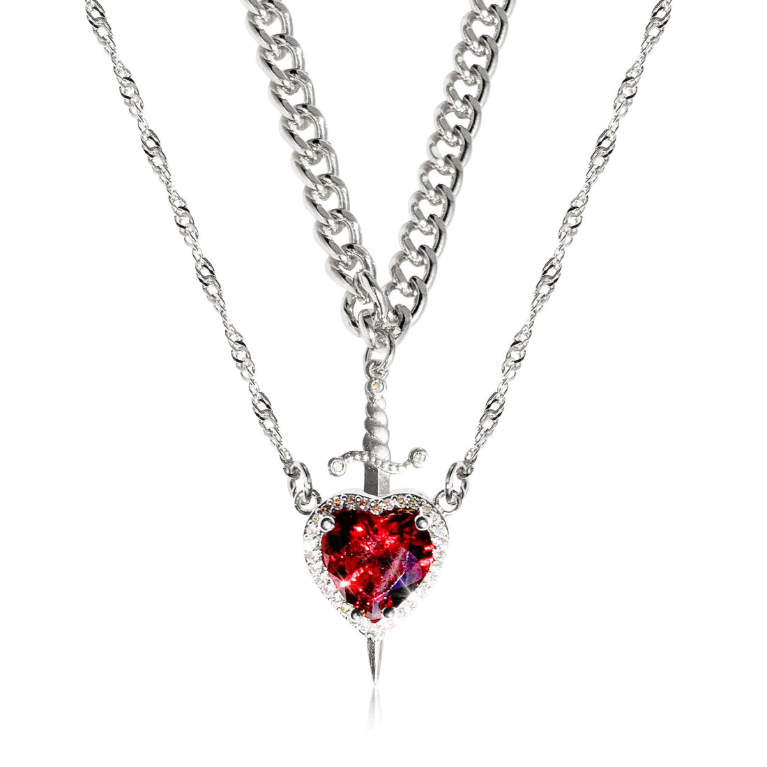 Gothic Punk One Arrow Through The Heart Creative Two Color