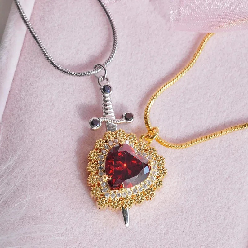 Gothic Punk One Arrow Through The Heart Creative Two Color