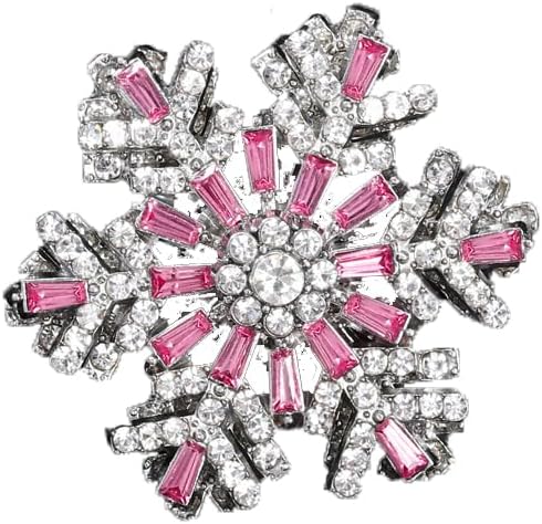 Christmas Xmas Rhinestone Brooch New Year Tree Star Snow Pin Badge Brooch Memorabilia Gift Decorations