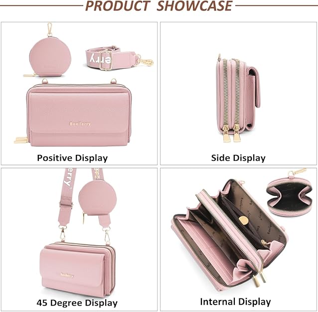 Crossbody Bags for Women PU Leather, – Adjustable Wide Strap, Camera Handbags & Phone Shoulder Bag with Removable Coin Pocket for Lady Girl Travel Shopping Daily Use