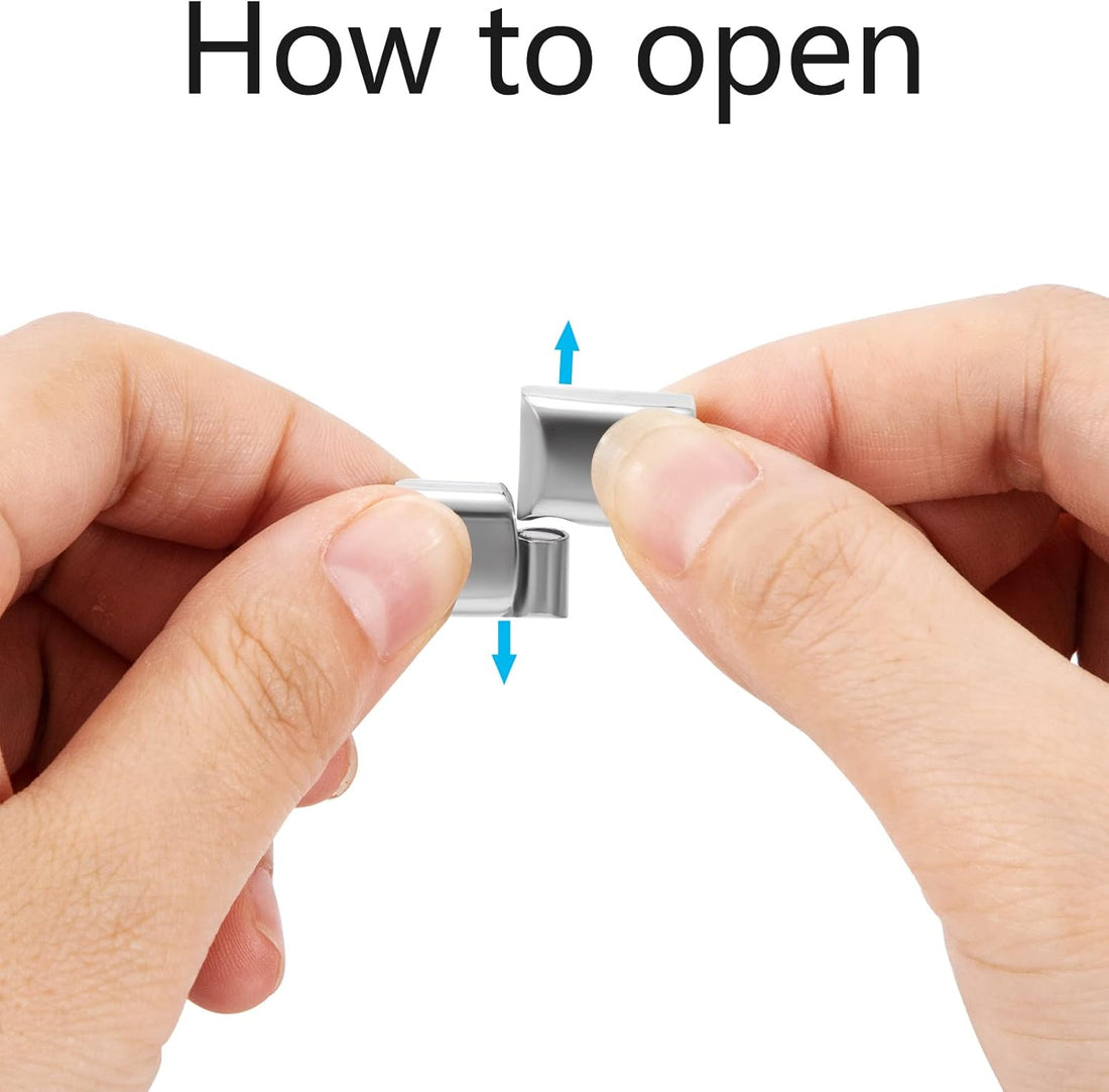 Bracelet Clasp Magnetic Jewelry Clasps Stainless Steel Leather Cord End Clasps for DIY Rope Bracelet Necklace Buckle Jewelry Making Hole: 12x6mm Silver 6 Pieces