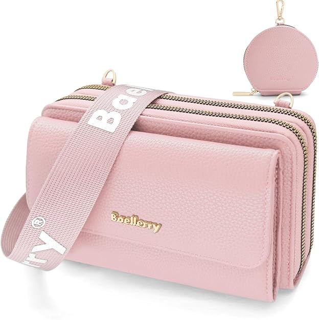 Crossbody Bags for Women PU Leather, – Adjustable Wide Strap, Camera Handbags & Phone Shoulder Bag with Removable Coin Pocket for Lady Girl Travel Shopping Daily Use