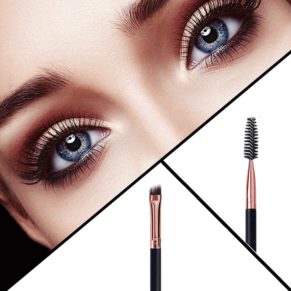 Mihqy 2 PCS Eyebrow Pencil with Brow Brush, Dual Ended Eyebrow Pen, Automatic Makeup Cosmetic Tool(Grey)