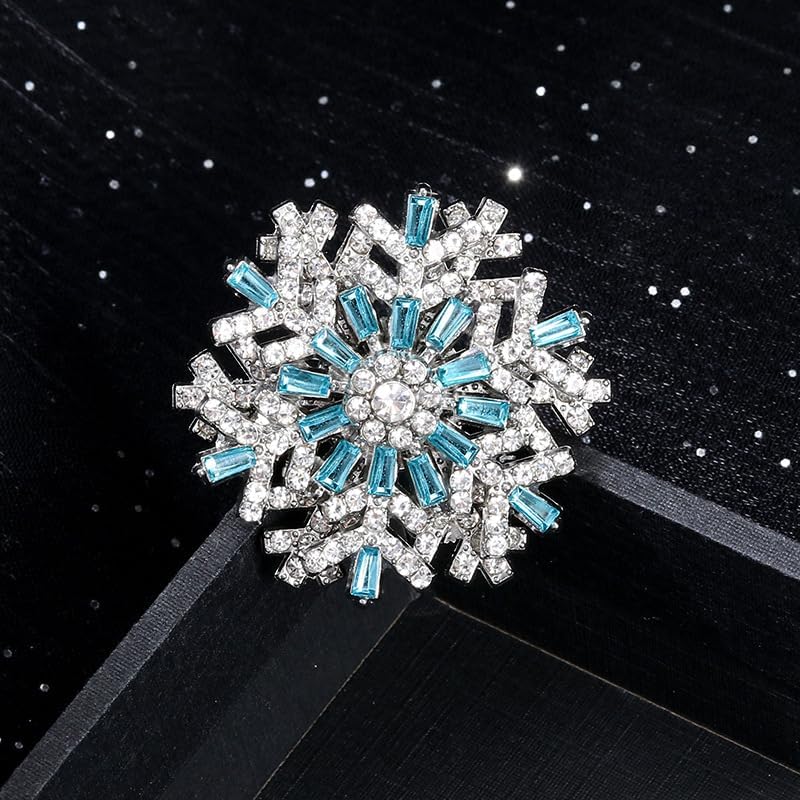 Christmas Xmas Rhinestone Brooch New Year Tree Star Snow Pin Badge Brooch Memorabilia Gift Decorations