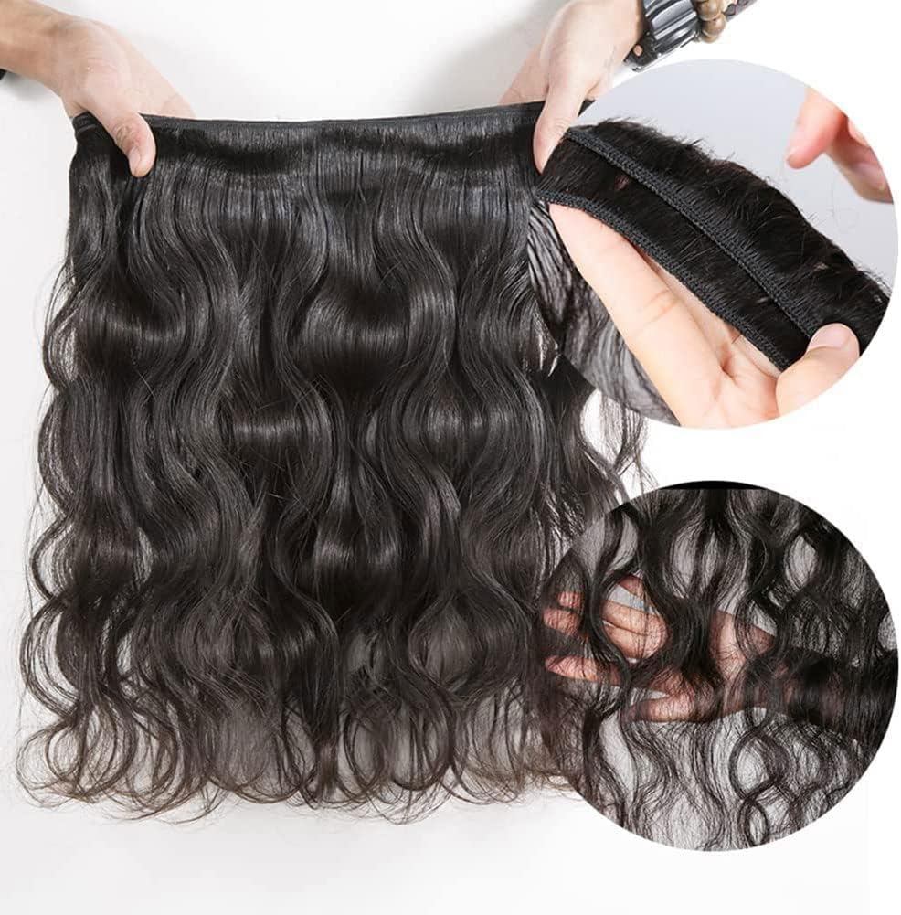 Body Wave Bundles Human Hair Bundles 10A Grade 100% Unprocessed Brazilian Virgin Hair Bundles Body Weave Wavy Bundles Human Hair (18 20 22 24)