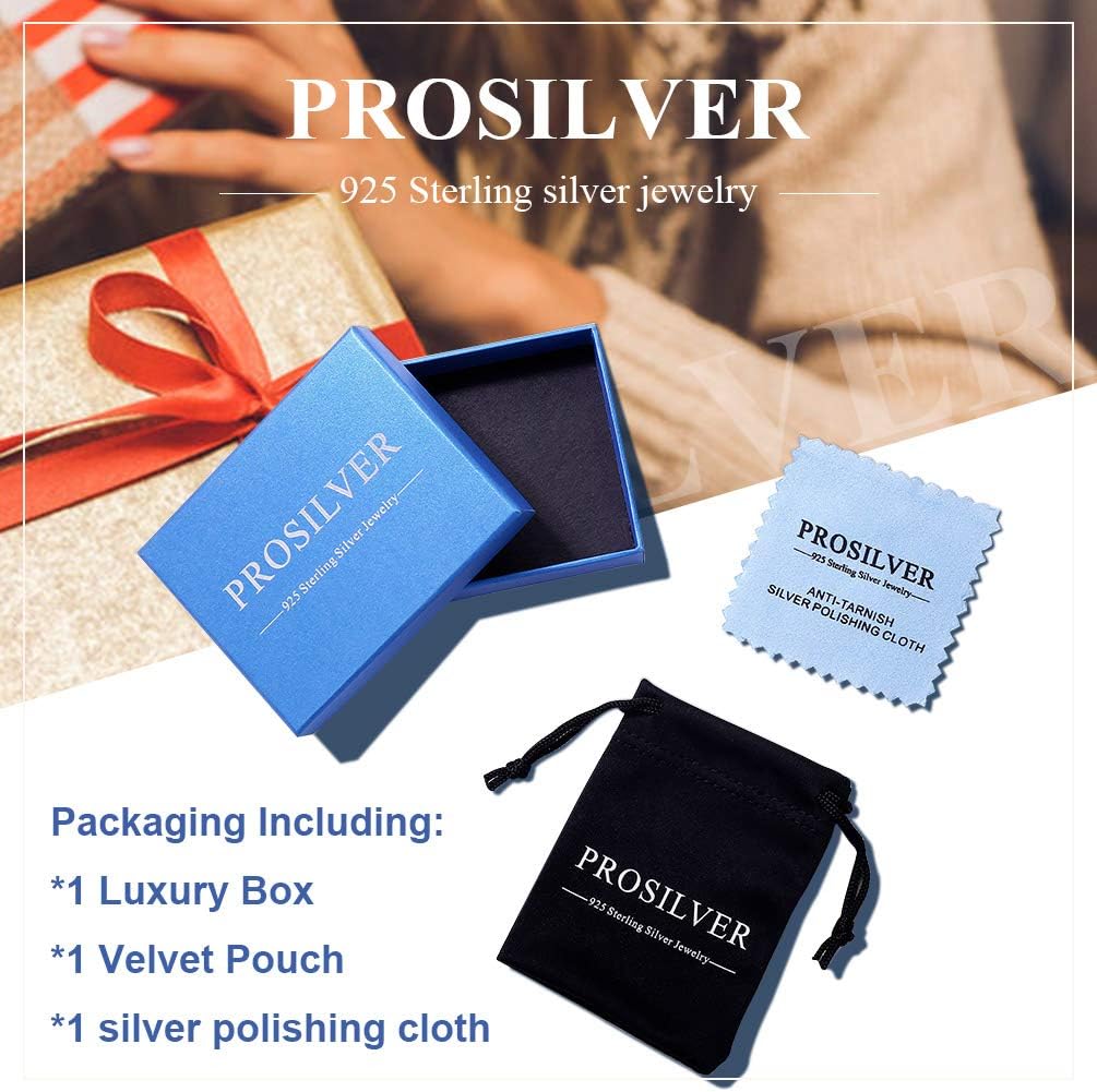 PROSILVER Women Initial Anklet Sterling Silver Heart Ankle Bracelet A-Z Letter, Adjustable Foot Chain for Beach Summer with Gift Box