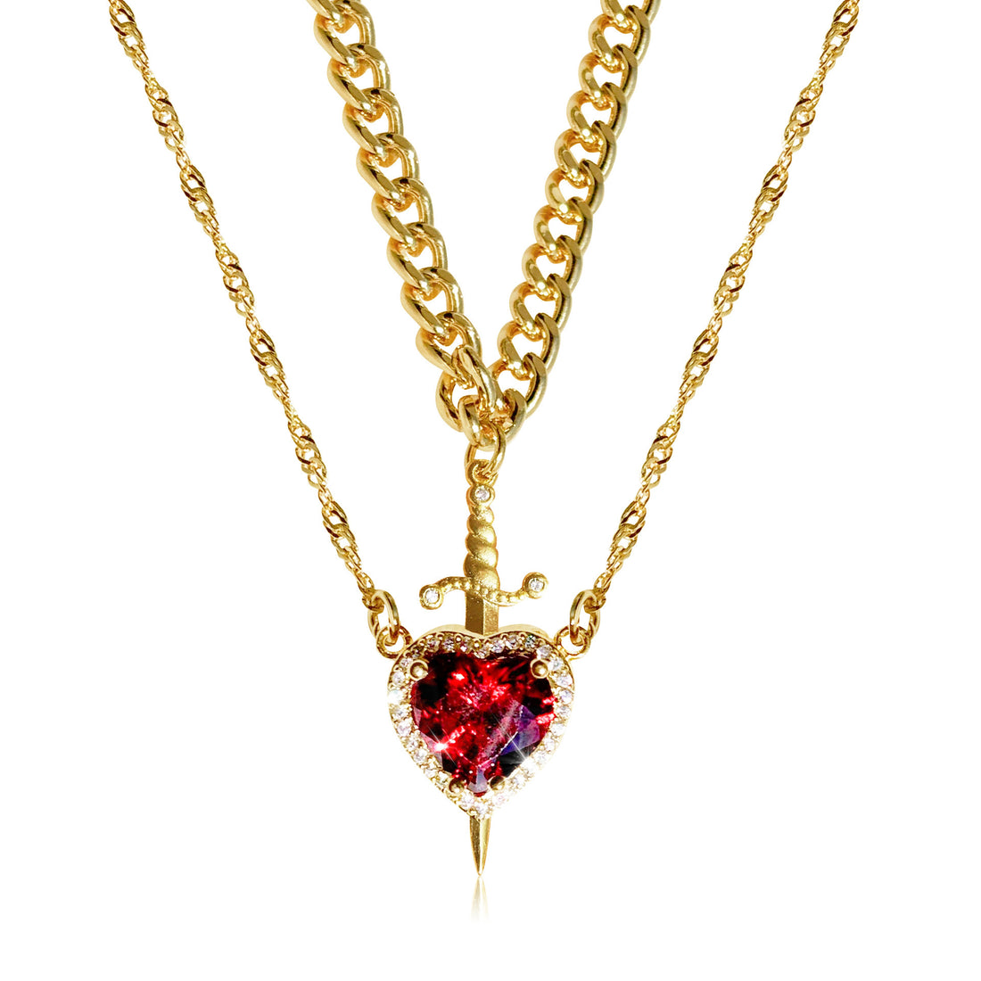 Gothic Punk One Arrow Through The Heart Creative Two Color