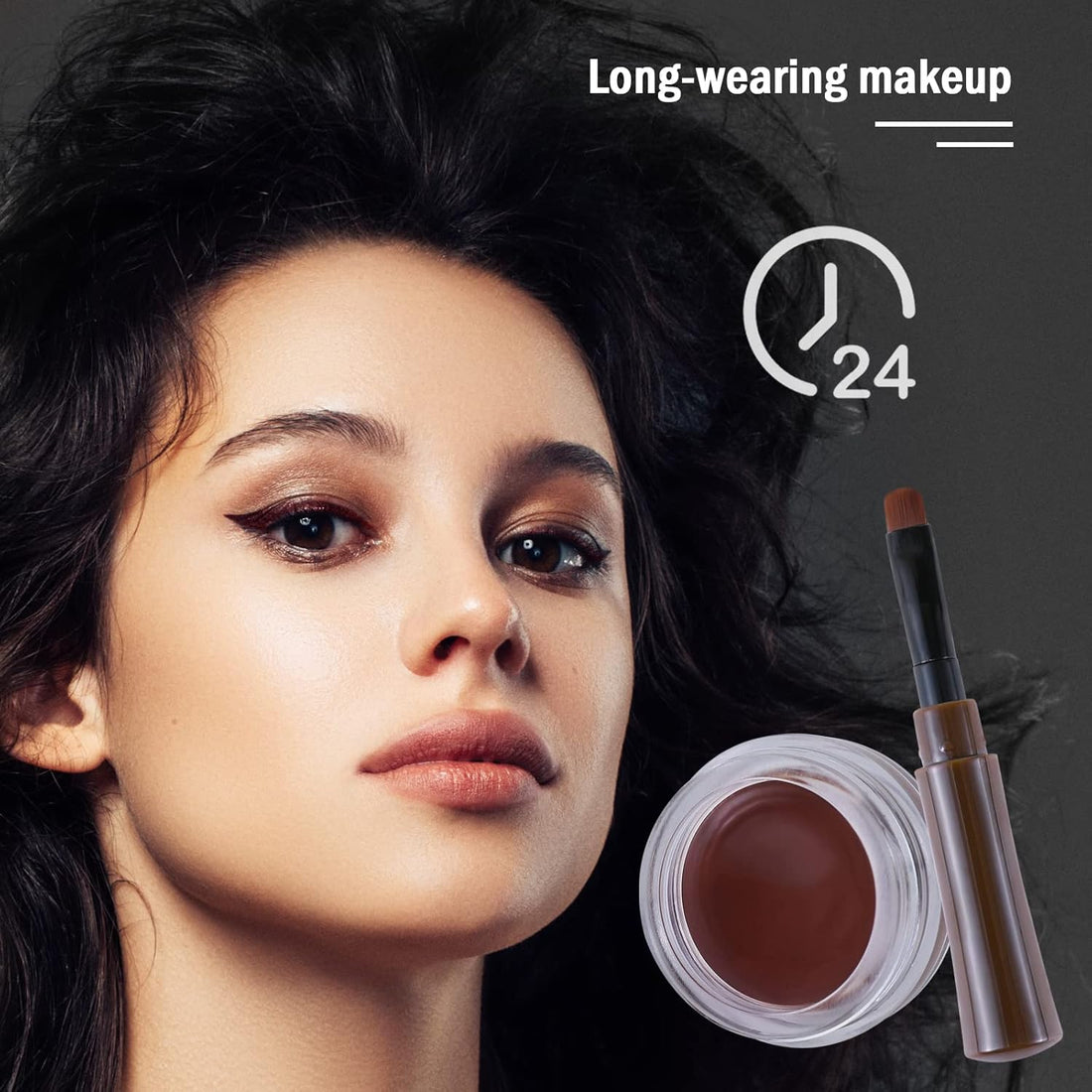 Boobeen Eyeliner Waterproof Gel Eyeliner Smudge-proof Eye Liner Gel Makeup Eye Makeup Set Long-lasting For All Day Easy to Apply (Brown)