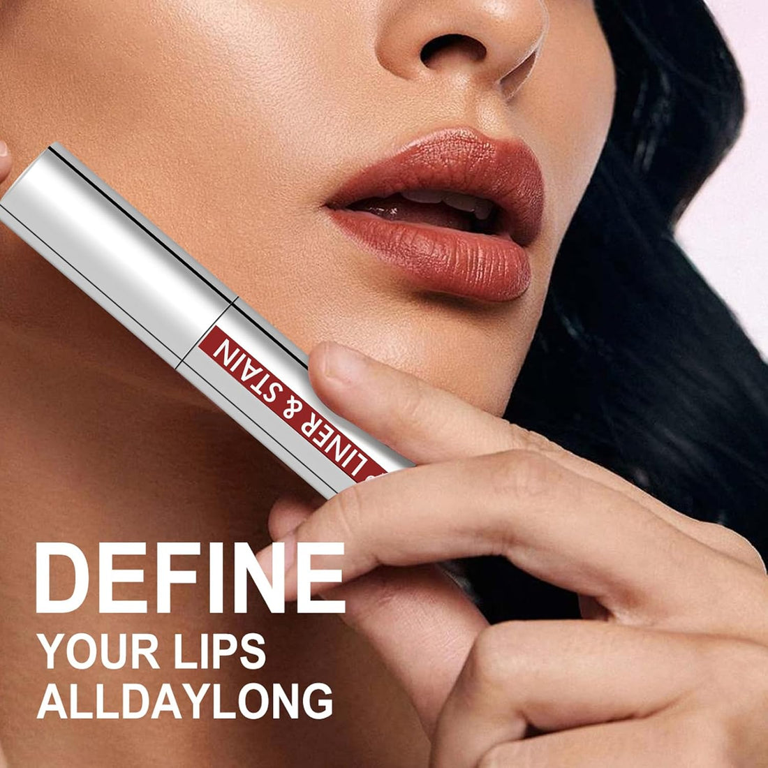 3 Colors Peel off Lip Stain Tattoo, Peel Off Lip liner Tattoo with Matte Finish, Infused with Vitamin E, Tattoo Lipstick Long Lasting Plump Lip Makeup Gift for Women