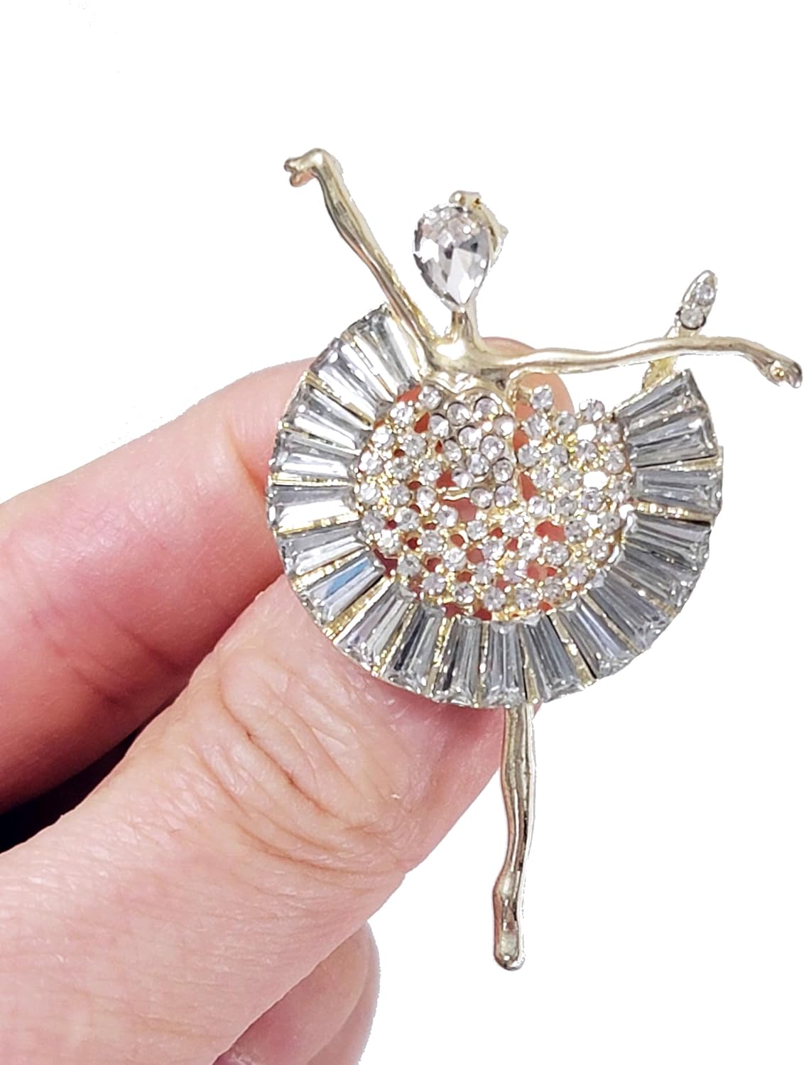 GFM® Ballerina Dancer Brooch - Birthday, Valentine's Day, Mother's Day, Christmas (Brch-BRINA)