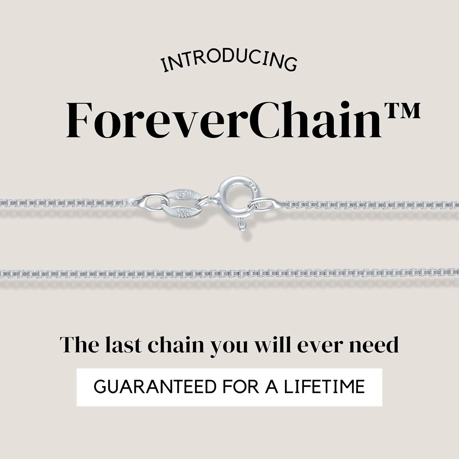 KISPER 925 Sterling Silver 1mm Thin Italian Box Chain Necklace