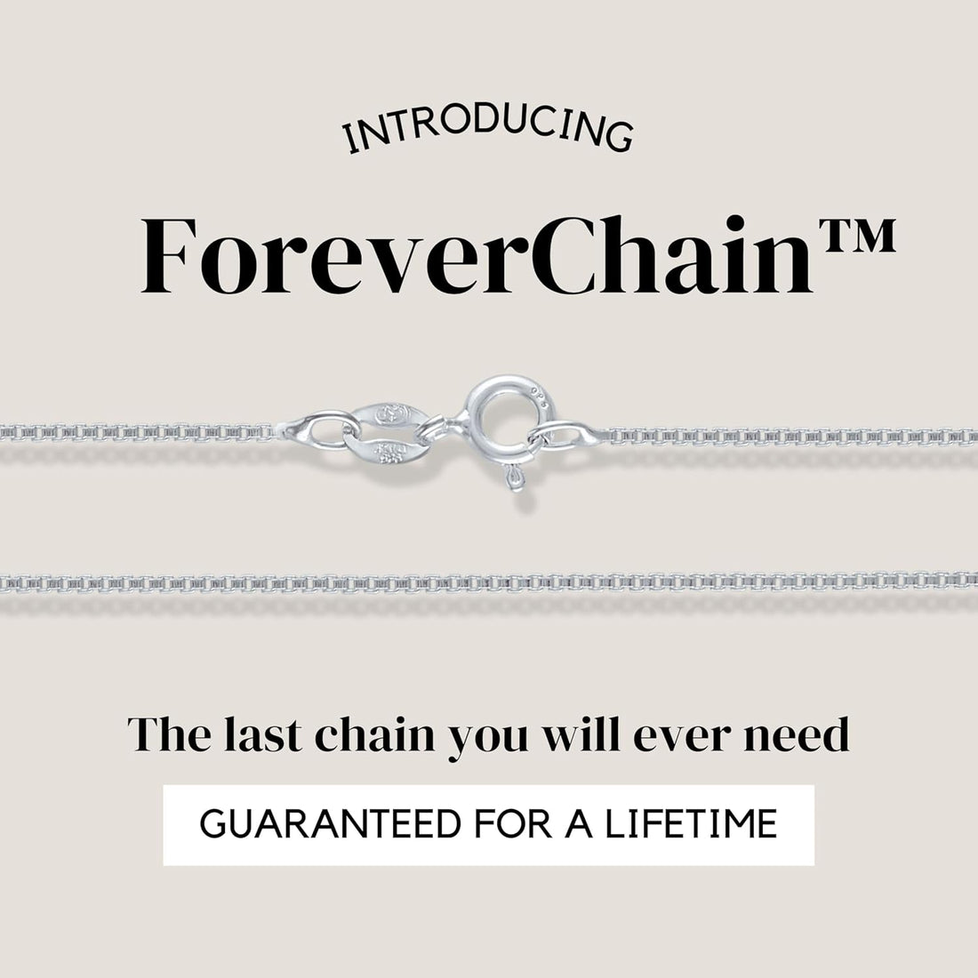 KISPER 925 Sterling Silver 1mm Thin Italian Box Chain Necklace