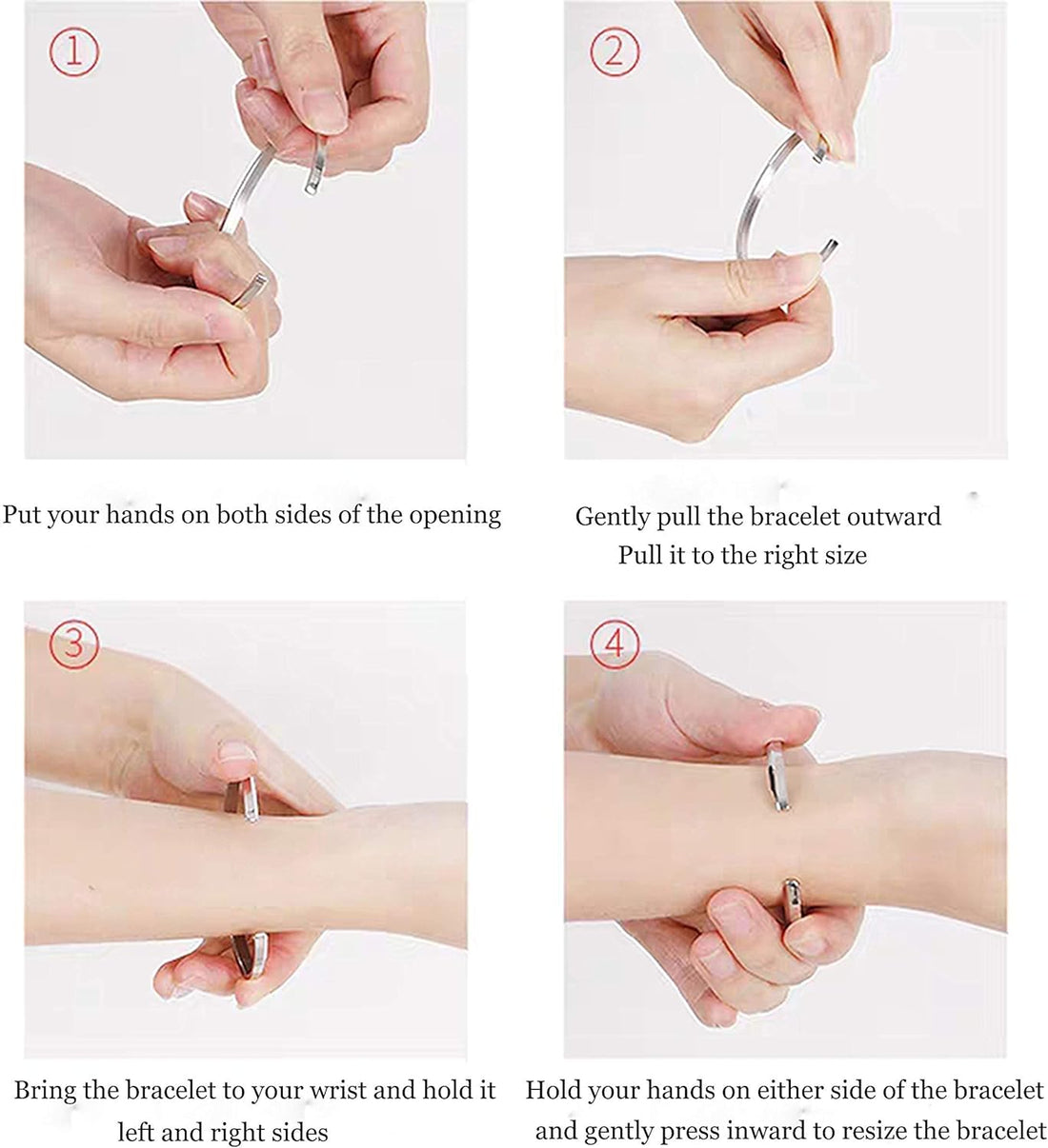 Inspirational Bracelets Gifts for Her Personalized Cuff Bracelets Stainless Steel Engraved Mantra Bangle Bracelets for Women