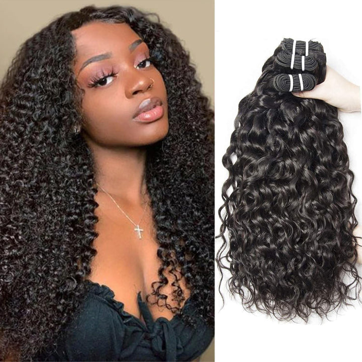 Curly Wave Bundles Human Hair Brazilian Curly Human Hair Bundles 3 Bundles Kinky Curly Human Hair Brazilian Virgin Human Hair Bundles 80 Gram/Bundle (Total 240 Gram), 20 22 24 Inches, Natural Color