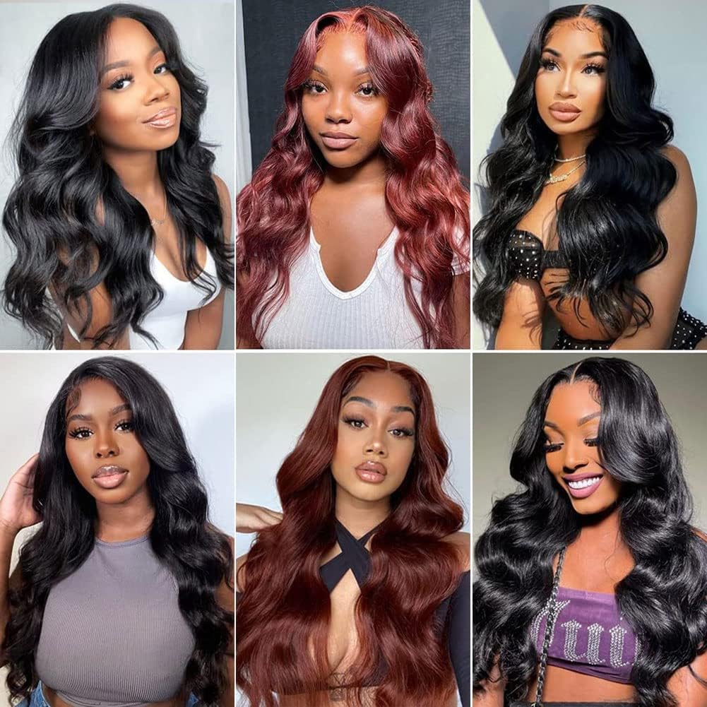Body Wave Bundles Human Hair Bundles 10A Grade 100% Unprocessed Brazilian Virgin Hair Bundles Body Weave Wavy Bundles Human Hair (18 20 22 24)