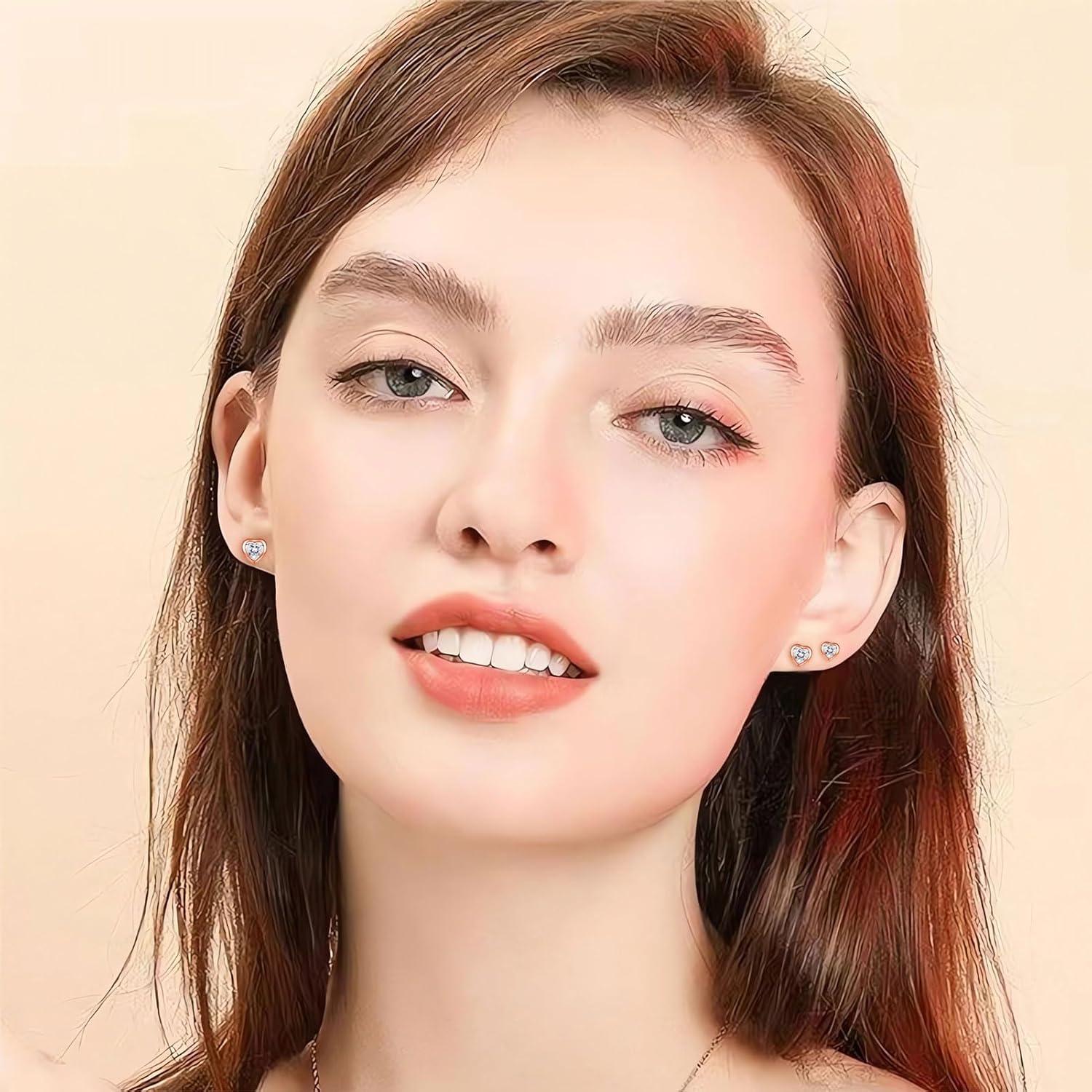 Silver Studs Earrings, 3 Pairs 925 Sterling Silver Halo Stud Earrings Set for Women Girls, Hypoallergenic Heart Round Star Stud Earrings with Zirconia, Fashion Small Cartilage Sleeper Earrings