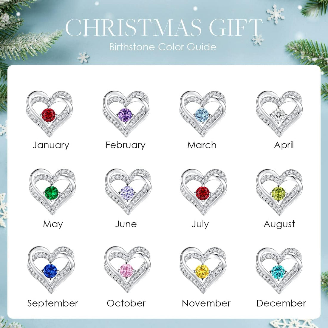 CDE Sterling Silver Heart Stud Earrings - Women's Jewellery for Christmas, Anniversary, Birthday Gifts