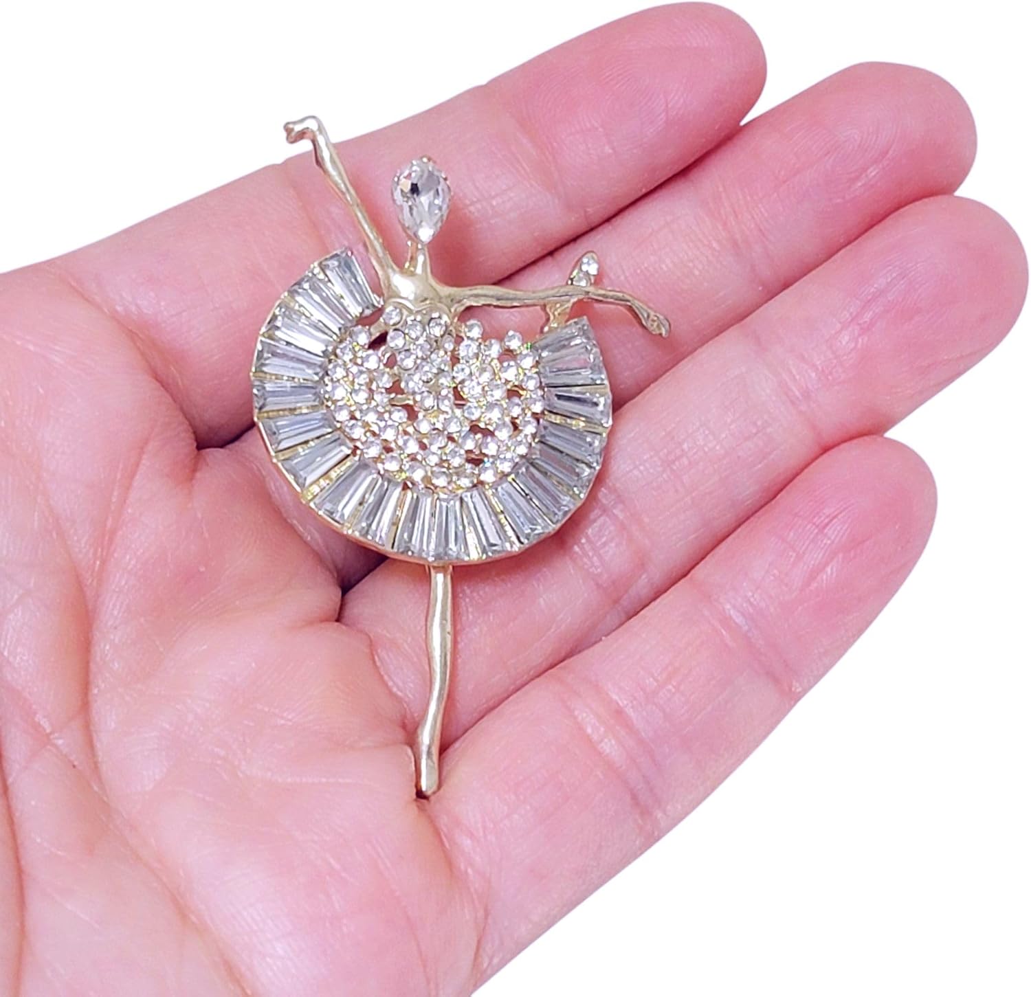 GFM® Ballerina Dancer Brooch - Birthday, Valentine's Day, Mother's Day, Christmas (Brch-BRINA)
