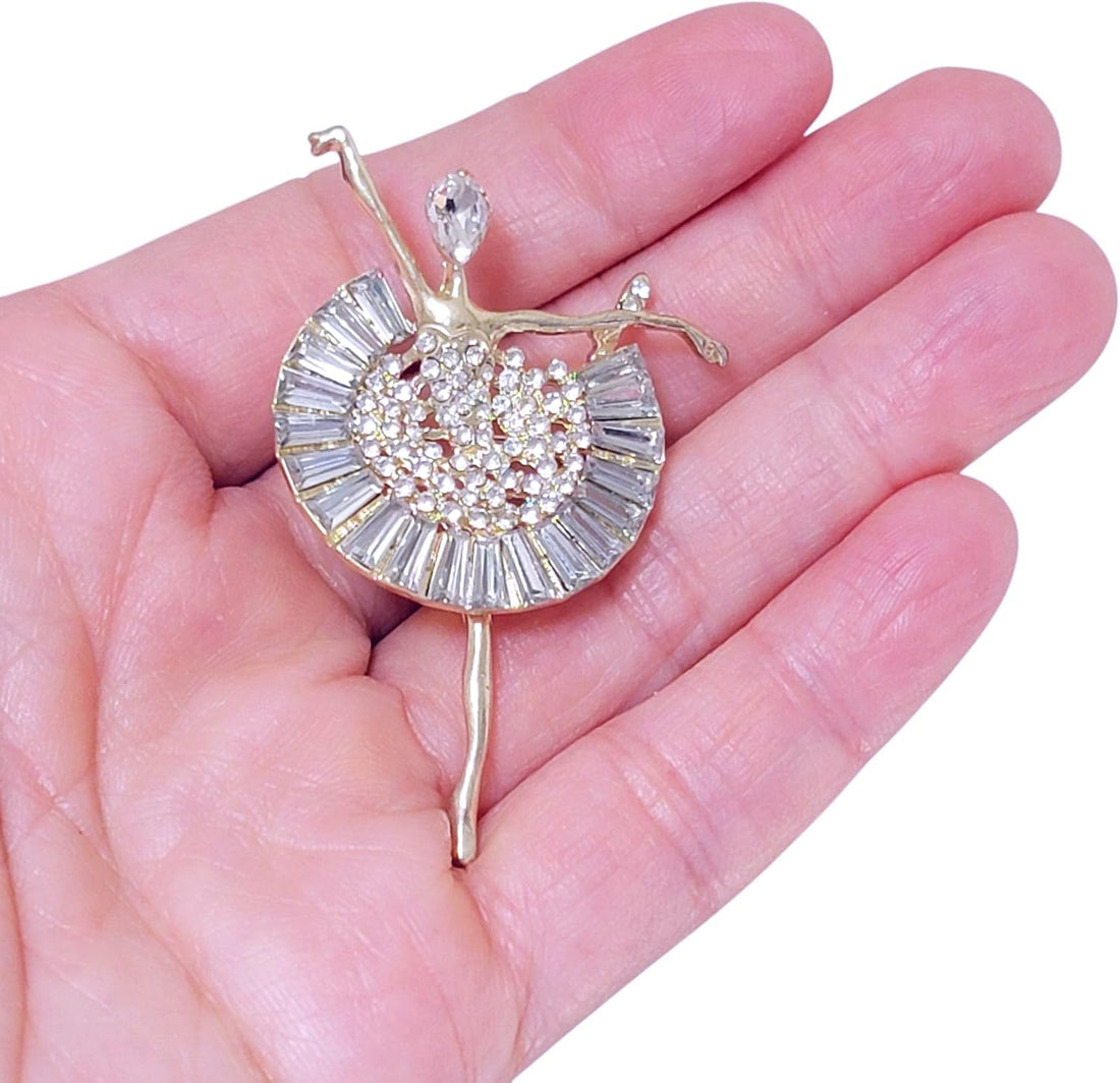 GFM® Ballerina Dancer Brooch - Birthday, Valentine's Day, Mother's Day, Christmas (Brch-BRINA)