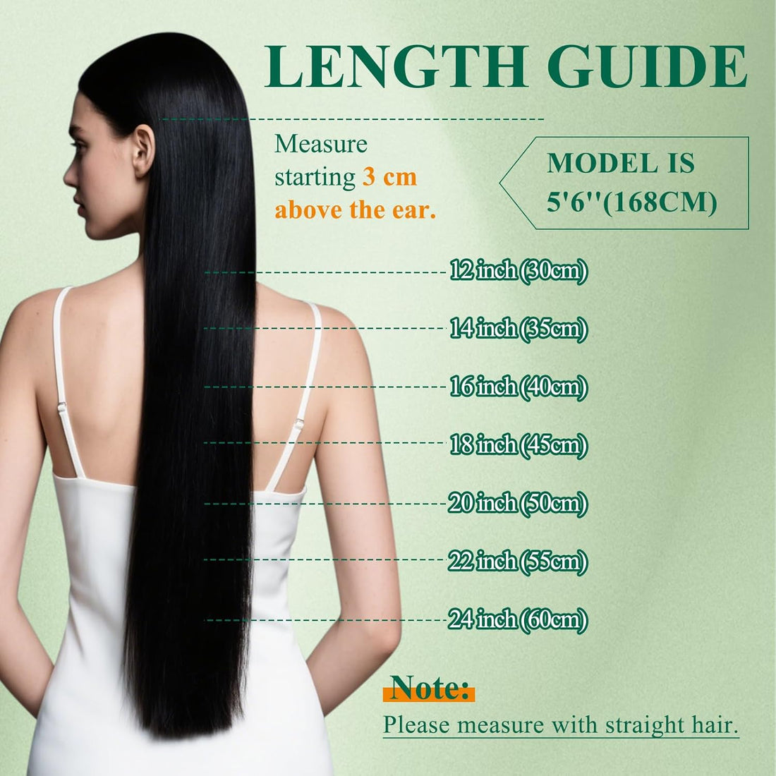Easyouth Clip in Extensions Real Human Hair Black Clip ins Extensions Straight Jet Black Clip-in Real Hair Extension Double Weft for Daily Life 16 Inch 120g 7Pcs #1