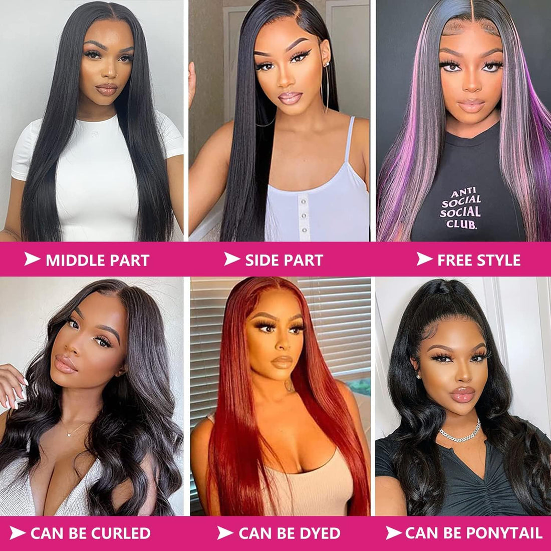 Bele 13x6 HD Transparent Lace Front Wigs Human Hair 18 inch Sliky Straight Lace Front Wigs 180 Density Brazilian Straight Human Hair Wigs for Women Pre Plucked with Baby Hair Natural Color
