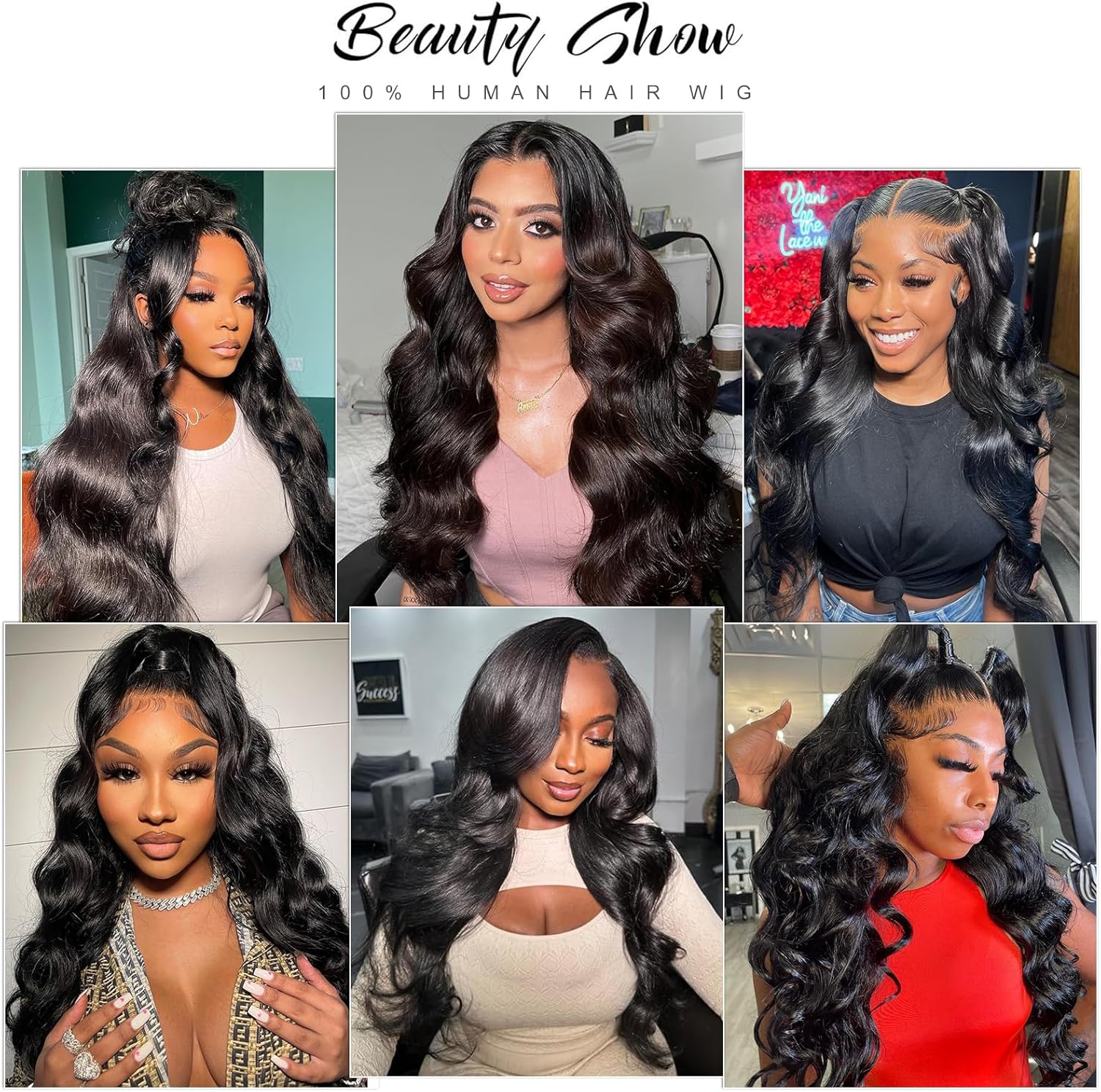 Beluck 250 Density Glueless Human Hair Wig For Black Women, 13x6 HD Lace Front Wigs Human Hair Pre Plucked Baby Hair, Body Wave Lace Front Wig Black Frontal Wigs Real Brazilian Human Hair 20 Inch