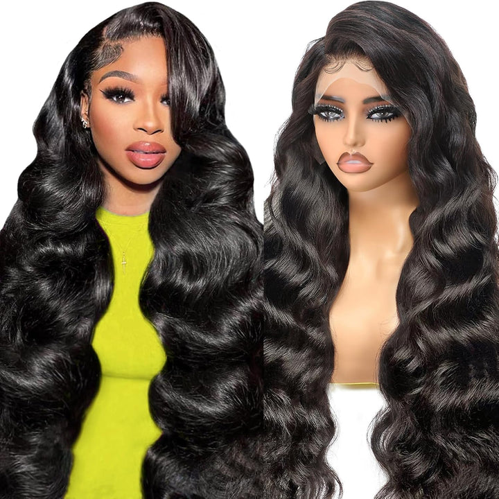 Beluck 250 Density Glueless Human Hair Wig For Black Women, 13x6 HD Lace Front Wigs Human Hair Pre Plucked Baby Hair, Body Wave Lace Front Wig Black Frontal Wigs Real Brazilian Human Hair 20 Inch