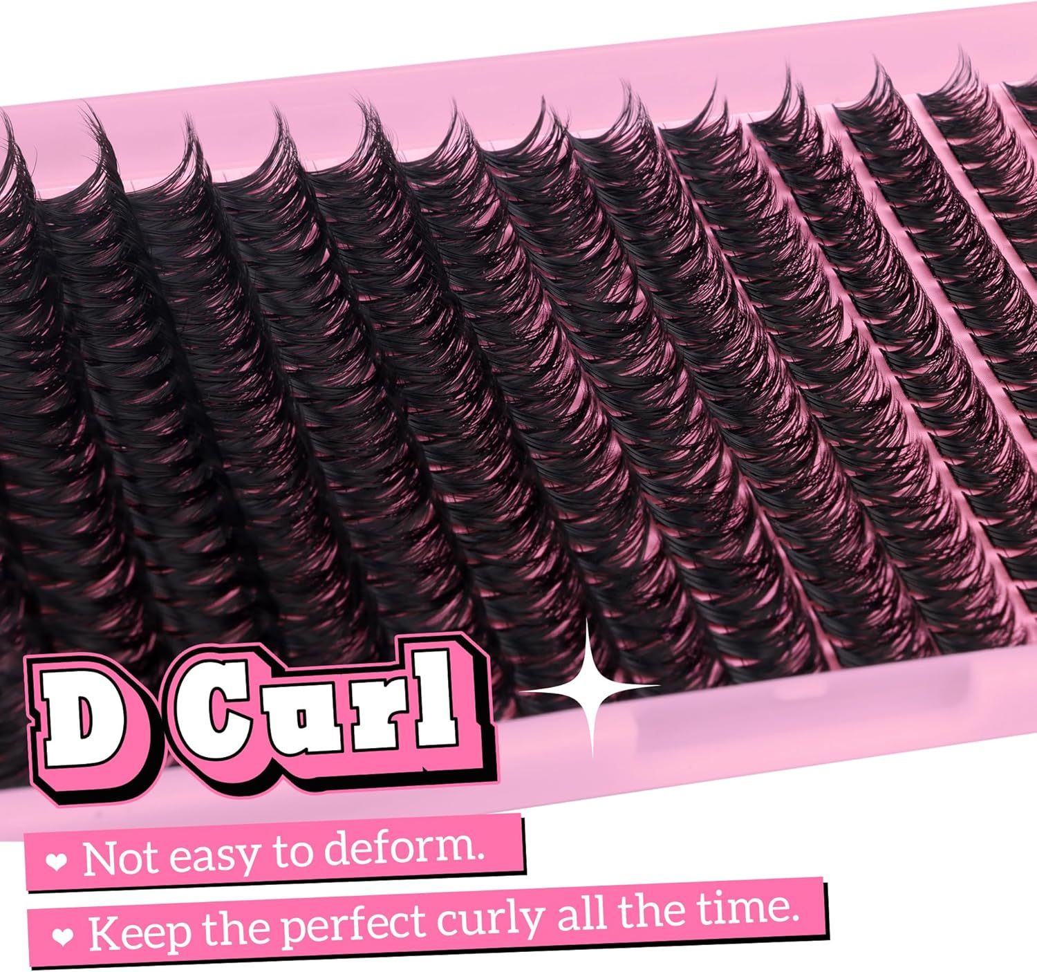 280Pcs Wispy Individual Lashes DIY Eyelash Extensions 8-16MM Fluffy D Curl Lash Extensions Lash Clusters 80D Cluster Eyelashes DIY at Home by ALICE
