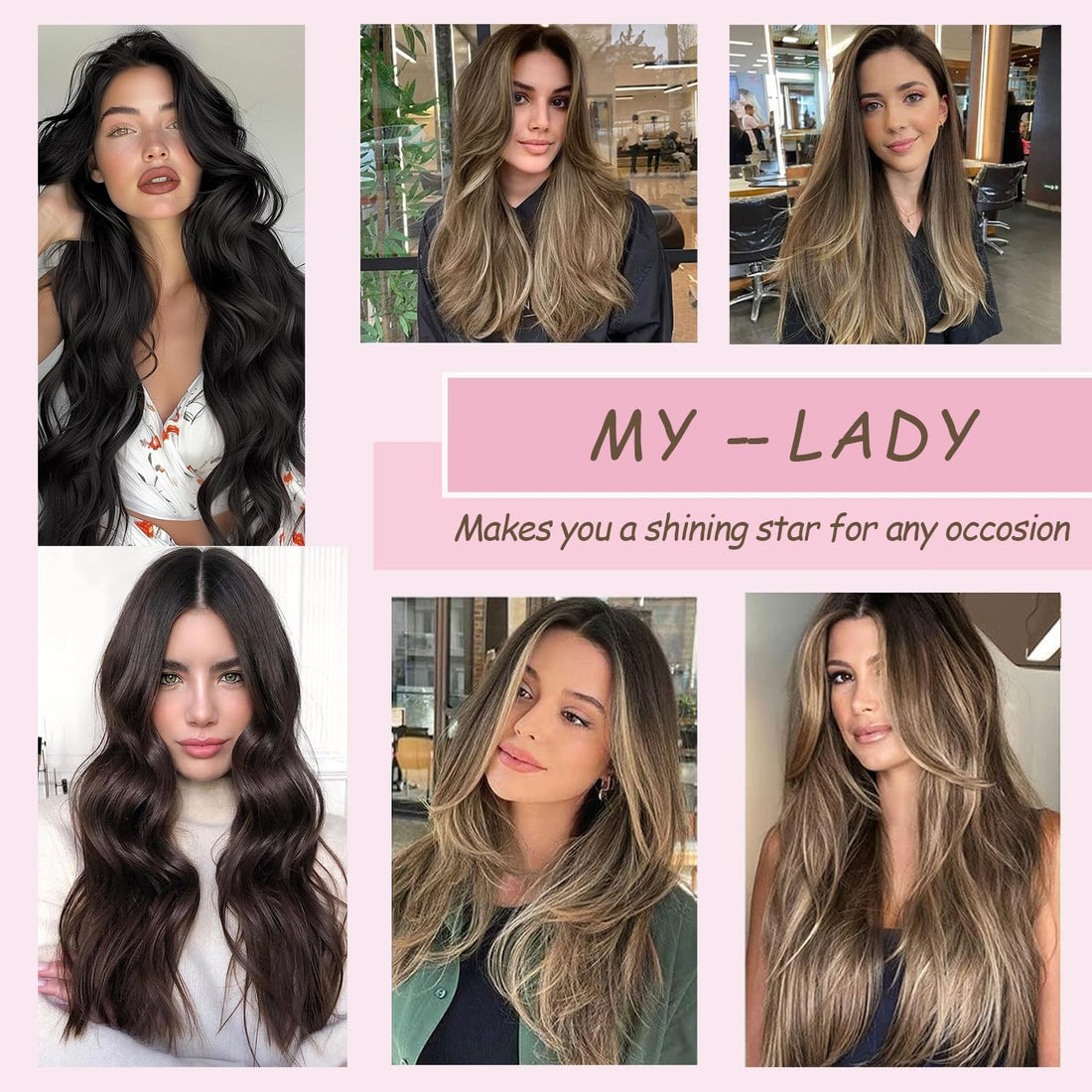 Clip in Hair Extensions Real Human Hair 8 Pieces Straight Real Remy Human Hair Full Head Human Hair Extensions Clip in Double Weft Real Remy Hair (#4/27 Medium Brown Mix Dark Blonde, 16 Inch)