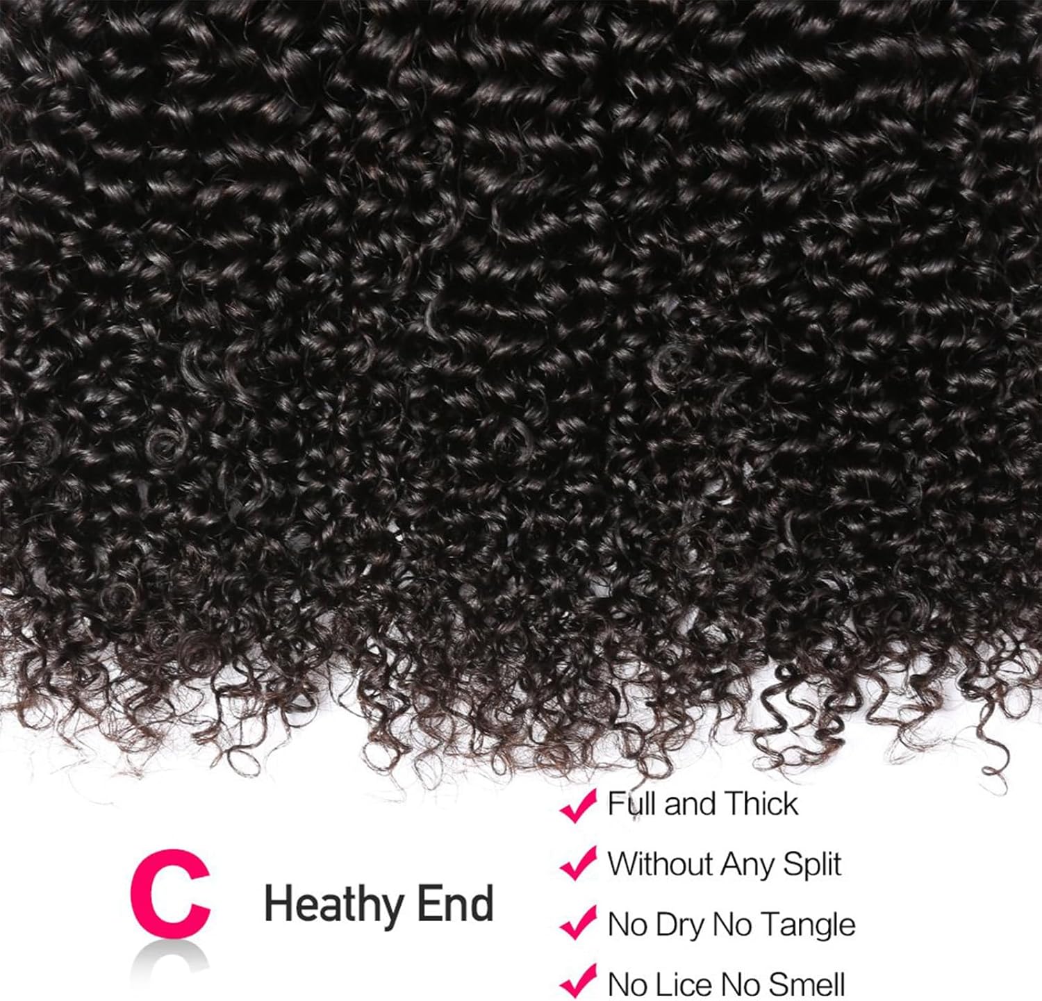 Curly Wave Bundles Human Hair Brazilian Curly Human Hair Bundles 3 Bundles Kinky Curly Human Hair Brazilian Virgin Human Hair Bundles 80 Gram/Bundle (Total 240 Gram), 20 22 24 Inches, Natural Color