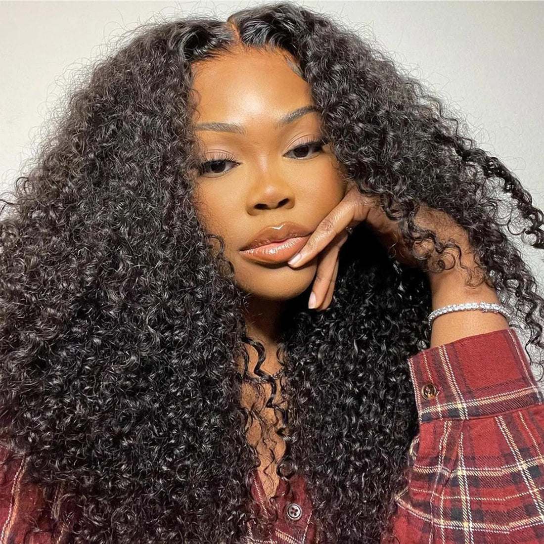 Curly Wave Bundles Human Hair Brazilian Curly Human Hair Bundles 3 Bundles Kinky Curly Human Hair Brazilian Virgin Human Hair Bundles 80 Gram/Bundle (Total 240 Gram), 20 22 24 Inches, Natural Color