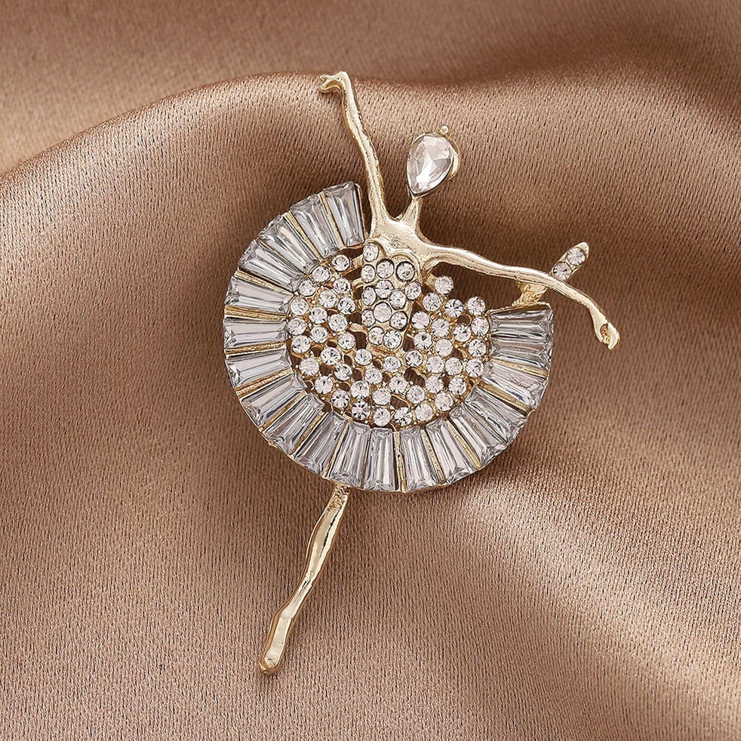 GFM® Ballerina Dancer Brooch - Birthday, Valentine's Day, Mother's Day, Christmas (Brch-BRINA)