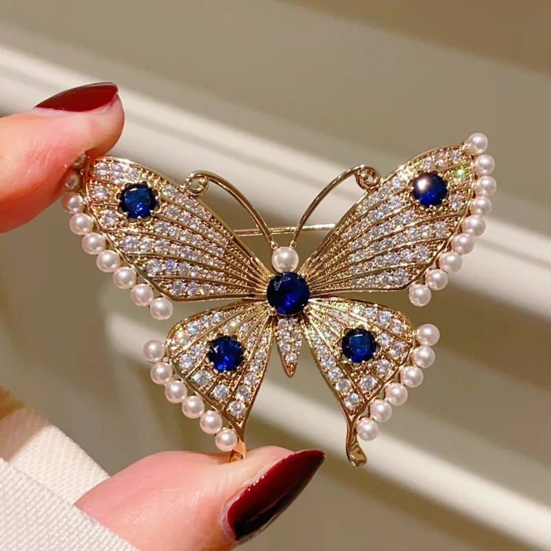 2025 The New Hot-selling Butterfly Brooch High-end Luxury Temperament Pin Fashion Corsage Coat Accessories Simplicity