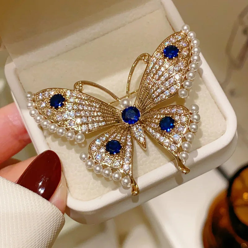 2025 The New Hot-selling Butterfly Brooch High-end Luxury Temperament Pin Fashion Corsage Coat Accessories Simplicity