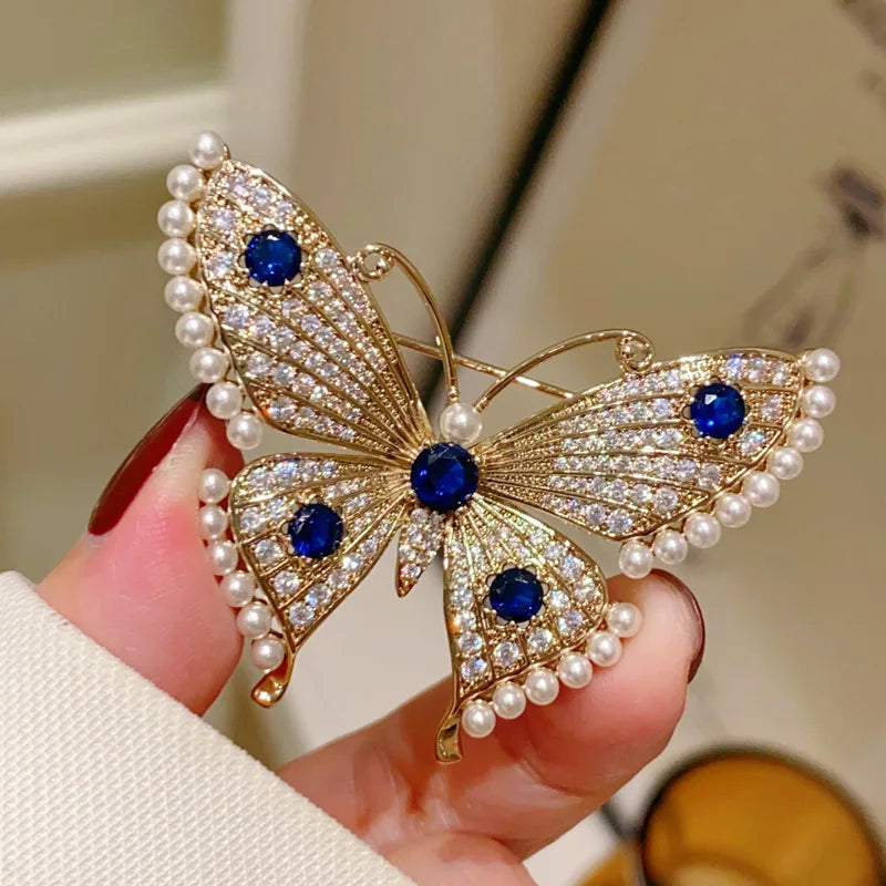 2025 The New Hot-selling Butterfly Brooch High-end Luxury Temperament Pin Fashion Corsage Coat Accessories Simplicity