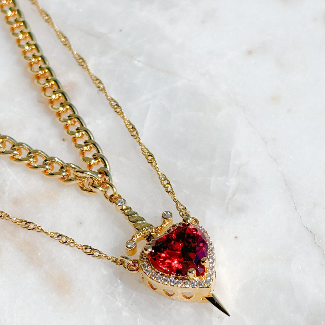 Gothic Punk One Arrow Through The Heart Creative Two Color