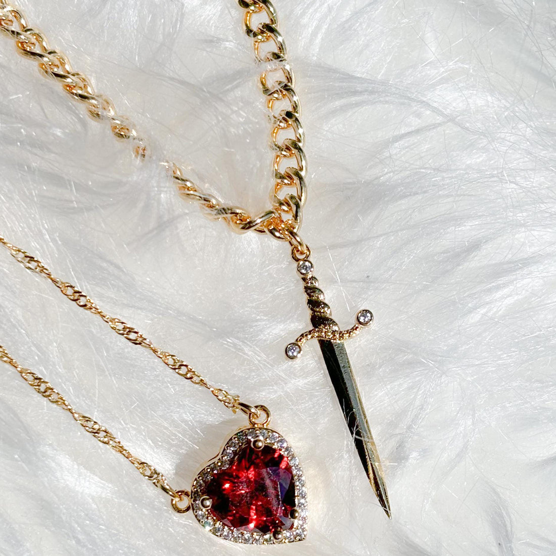 Gothic Punk One Arrow Through The Heart Creative Two Color