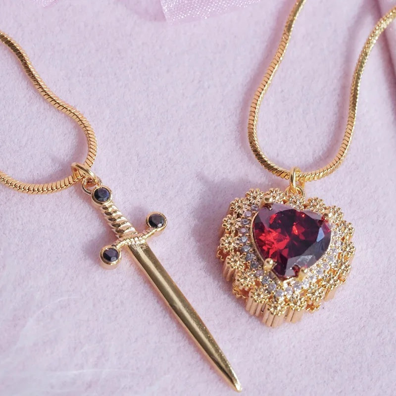 Gothic Punk One Arrow Through The Heart Creative Two Color