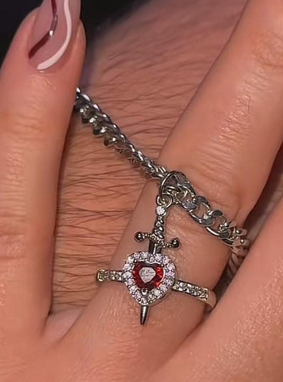 Gothic Punk One Arrow Through The Heart Creative Two Color
