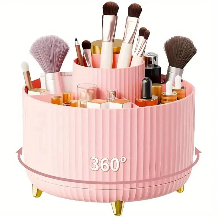 360° Rotating Makeup Organiser Brush Holder Cosmetic Organiser Brush Storage